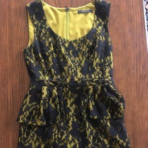 BCBG green and black dress size 4